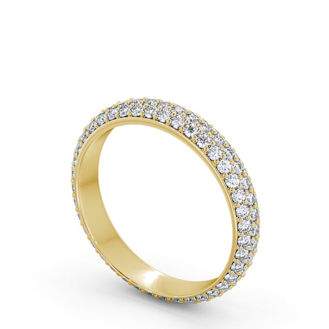 The Celeste Band — Round Lab Diamond Pavé Eternity Band