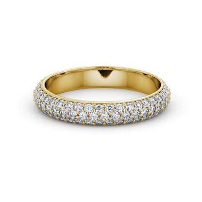The Celeste Band — Round Lab Diamond Pavé Eternity Band