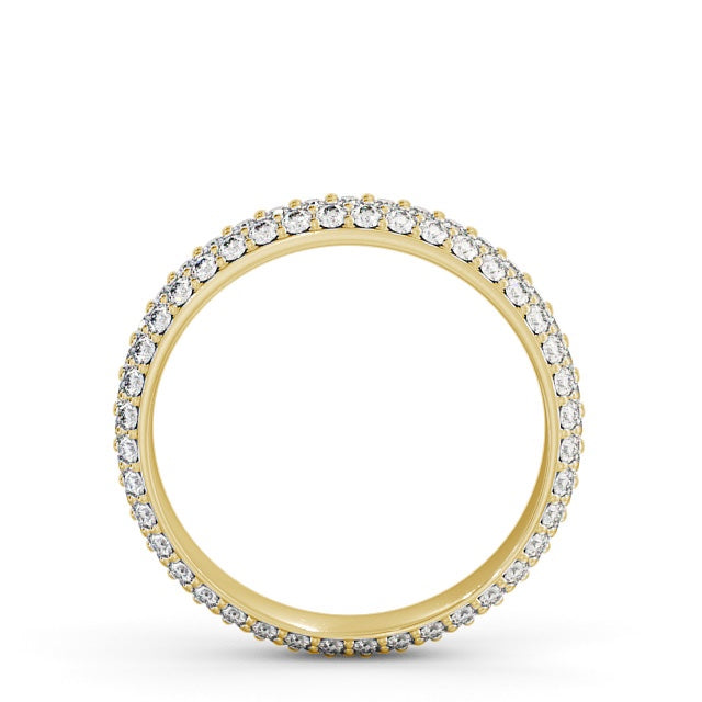 The Celeste Band — Round Lab Diamond Pavé Eternity Band