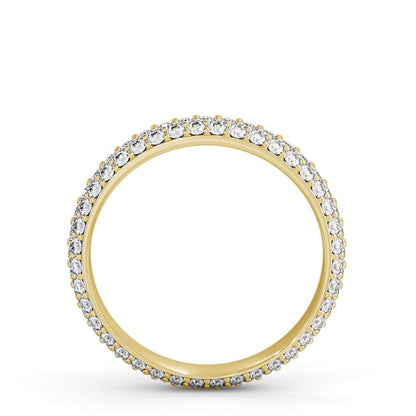 The Celeste Band — Round Lab Diamond Pavé Eternity Band