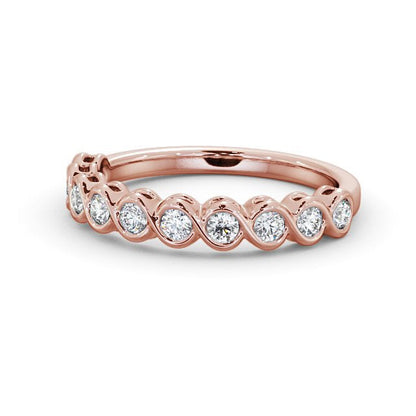 The Clara Band — Round Lab Diamond Classic Half Eternity Band II