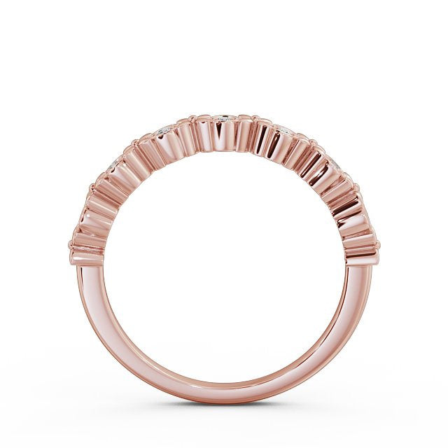 The Rose Band — Lab Diamond Cherry Blossom Half Eternity Band