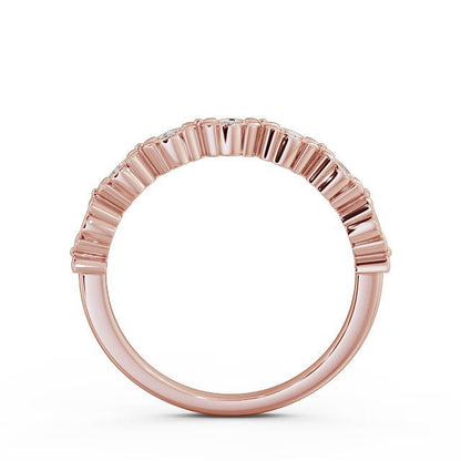 The Rose Band — Lab Diamond Cherry Blossom Half Eternity Band