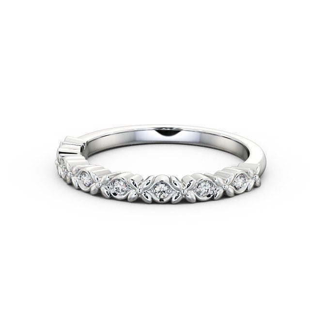 The Rose Band — Lab Diamond Cherry Blossom Half Eternity Band
