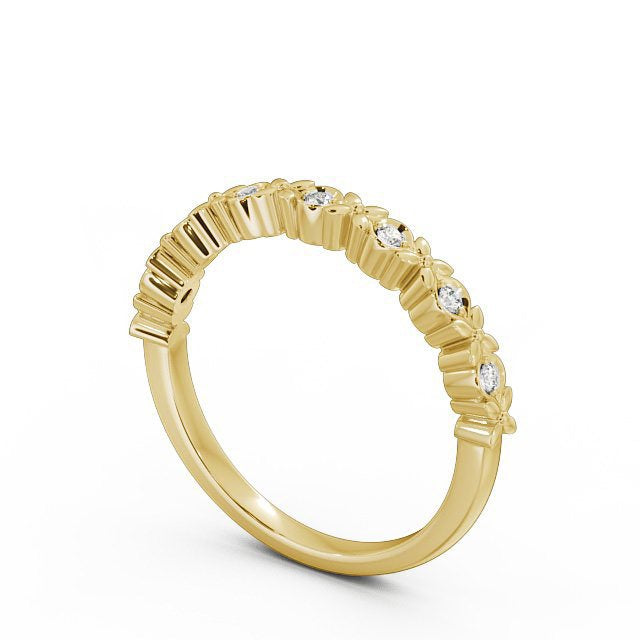 The Rose Band — Lab Diamond Cherry Blossom Half Eternity Band