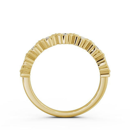 The Rose Band — Lab Diamond Cherry Blossom Half Eternity Band