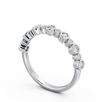 The Grace Band — Round Lab Diamond Vintage Half Eternity Band V