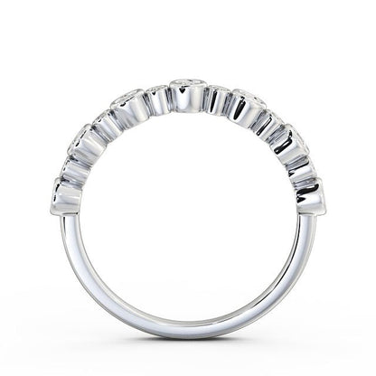 The Grace Band — Round Lab Diamond Vintage Half Eternity Band V