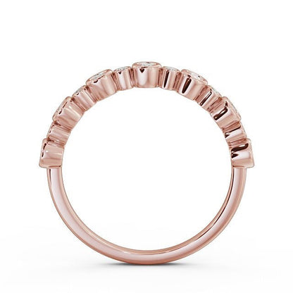 The Grace Band — Round Lab Diamond Vintage Half Eternity Band V