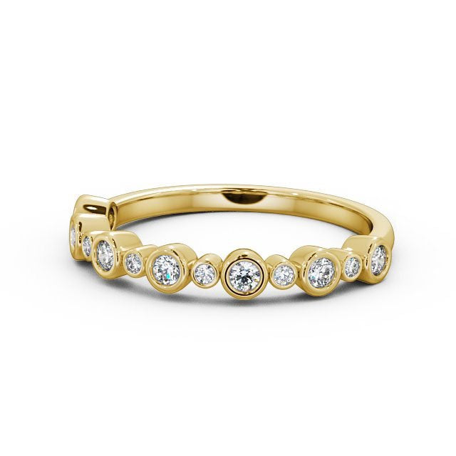The Grace Band — Round Lab Diamond Vintage Half Eternity Band V