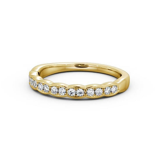 The Grace Band — Round Lab Diamond Vintage Half Eternity Band IV