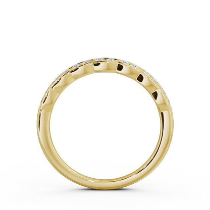 The Grace Band — Round Lab Diamond Vintage Half Eternity Band IV