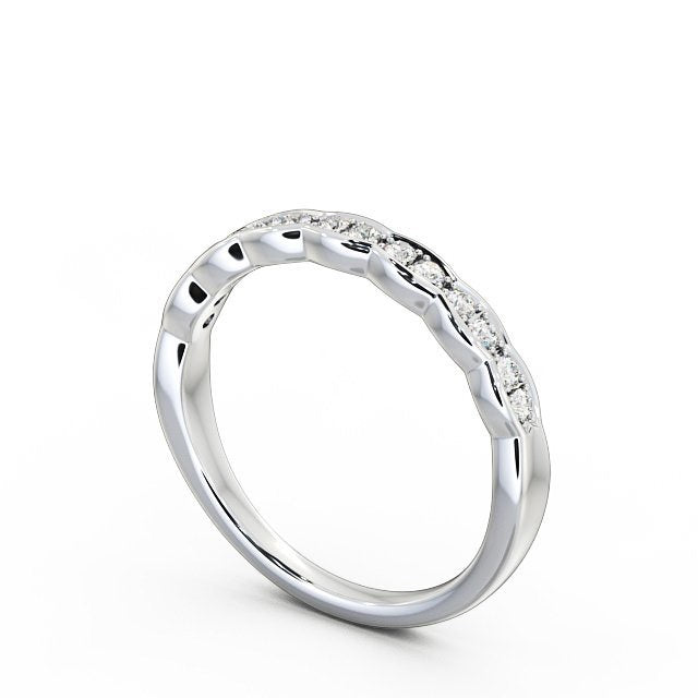 The Grace Band — Round Lab Diamond Vintage Half Eternity Band IV