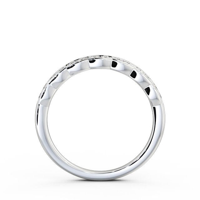 The Grace Band — Round Lab Diamond Vintage Half Eternity Band IV