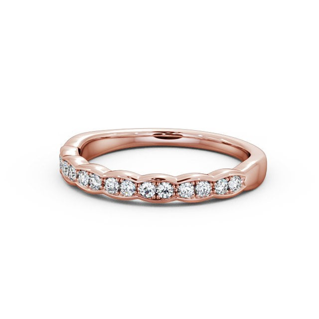 The Grace Band — Round Lab Diamond Vintage Half Eternity Band IV