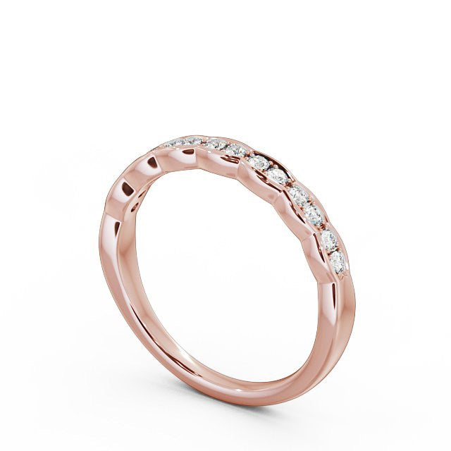 The Grace Band — Round Lab Diamond Vintage Half Eternity Band IV