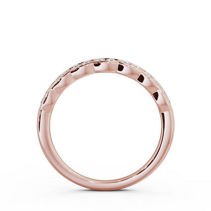 The Grace Band — Round Lab Diamond Vintage Half Eternity Band IV