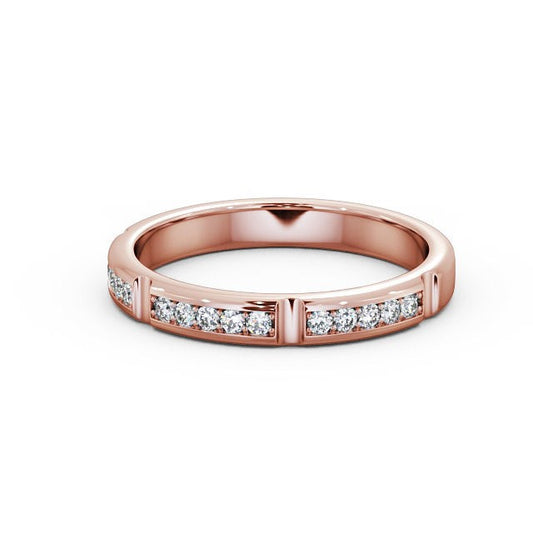 The Clara Band — Round Lab Diamond Classic Half Eternity Band
