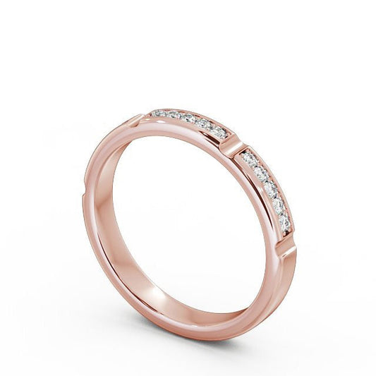 The Clara Band — Round Lab Diamond Classic Half Eternity Band