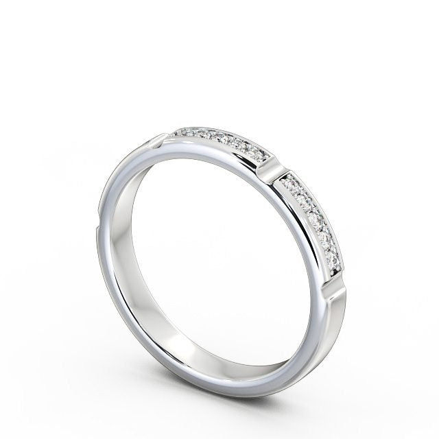 The Clara Band — Round Lab Diamond Classic Half Eternity Band