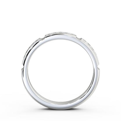 The Clara Band — Round Lab Diamond Classic Half Eternity Band