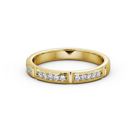 The Clara Band — Round Lab Diamond Classic Half Eternity Band