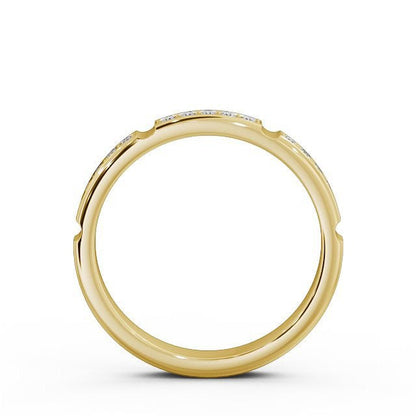 The Clara Band — Round Lab Diamond Classic Half Eternity Band