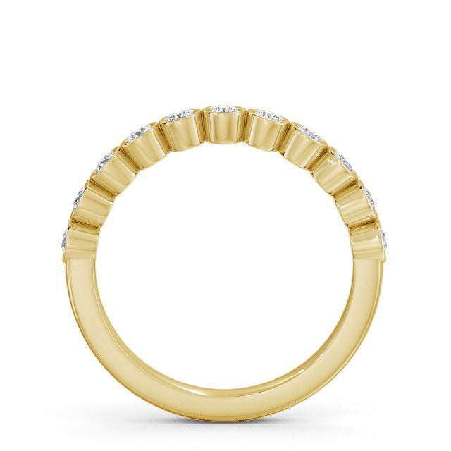 The Eva Band — Round Lab Diamond Bezel-Set Half Eternity Band