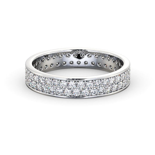 The Aurora Band — Round Lab Diamond Double Row Eternity Band II