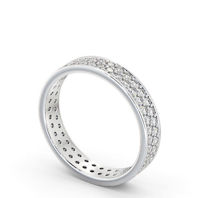 The Aurora Band — Round Lab Diamond Double Row Eternity Band II