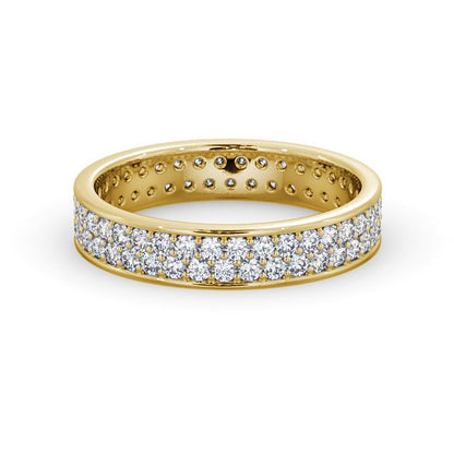 The Aurora Band — Round Lab Diamond Double Row Eternity Band II