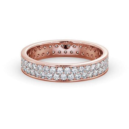 The Aurora Band — Round Lab Diamond Double Row Eternity Band II