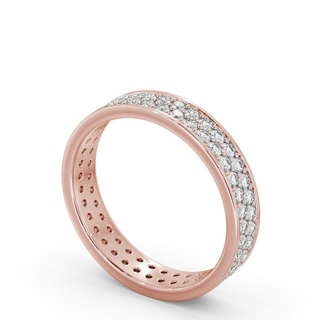 The Aurora Band — Round Lab Diamond Double Row Eternity Band II