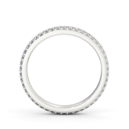 The Aurora Band — Round Lab Diamond Double Row Eternity Band