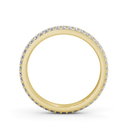 The Aurora Band — Round Lab Diamond Double Row Eternity Band
