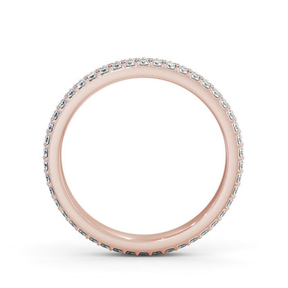 The Aurora Band — Round Lab Diamond Double Row Eternity Band