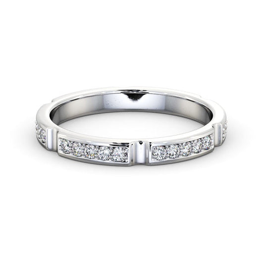 The Isla Band — Round Lab Diamond Contemporary Eternity Band