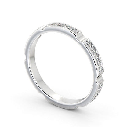 The Isla Band — Round Lab Diamond Contemporary Eternity Band