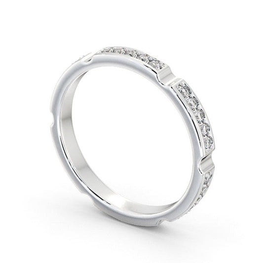 The Isla Band — Round Lab Diamond Contemporary Eternity Band