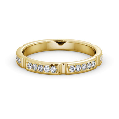 The Isla Band — Round Lab Diamond Contemporary Eternity Band