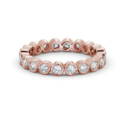 The Eva Band — Round Lab Diamond Bezel-Set Eternity Band II