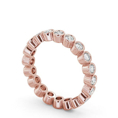 The Eva Band — Round Lab Diamond Bezel-Set Eternity Band II