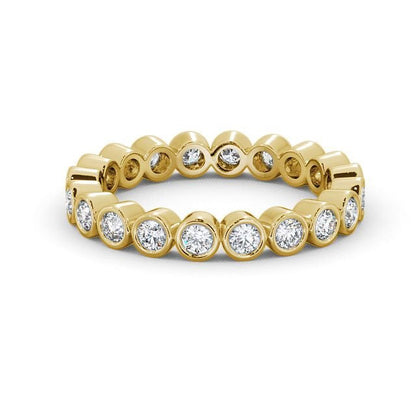 The Eva Band — Round Lab Diamond Bezel-Set Eternity Band II