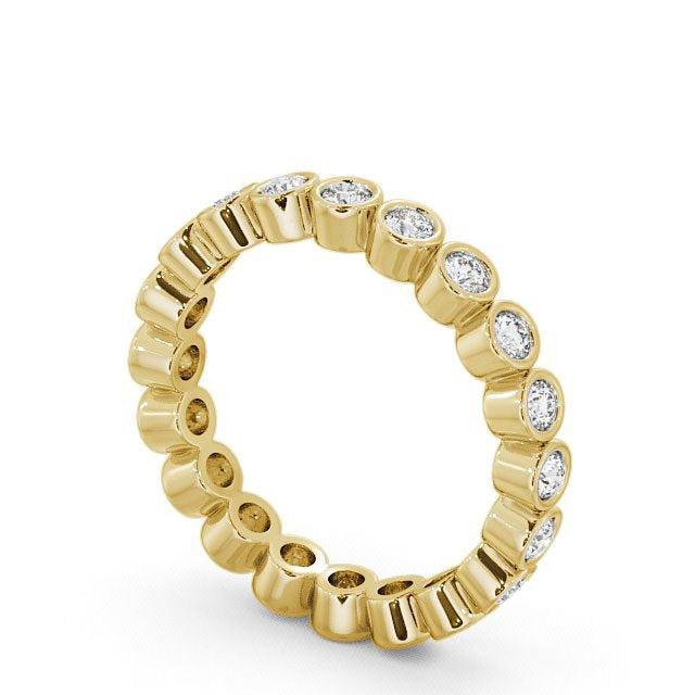 The Eva Band — Round Lab Diamond Bezel-Set Eternity Band II