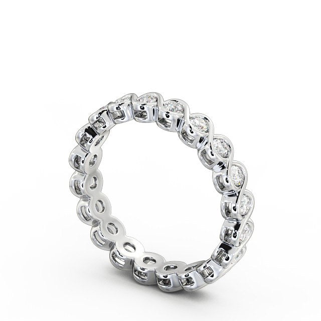 The Eva Band — Round Lab Diamond Bezel-Set Eternity Band