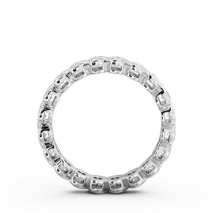 The Eva Band — Round Lab Diamond Bezel-Set Eternity Band