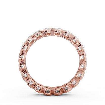 The Eva Band — Round Lab Diamond Bezel-Set Eternity Band
