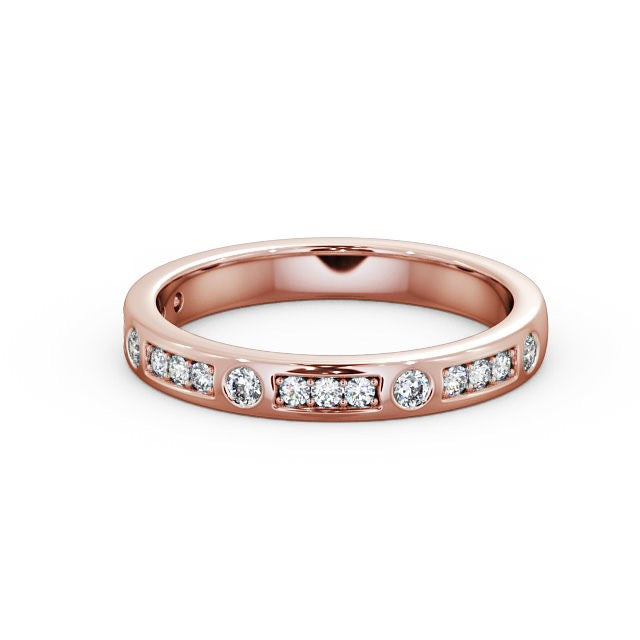 The Grace Band — Round Lab Diamond Vintage Half Eternity Band III