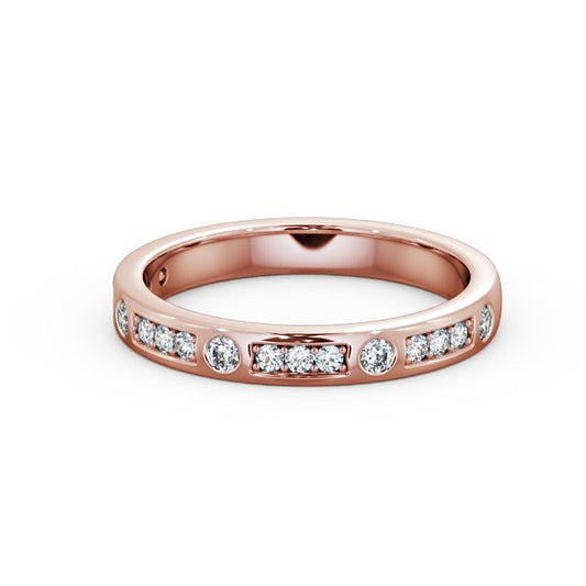 The Grace Band — Round Lab Diamond Vintage Half Eternity Band III