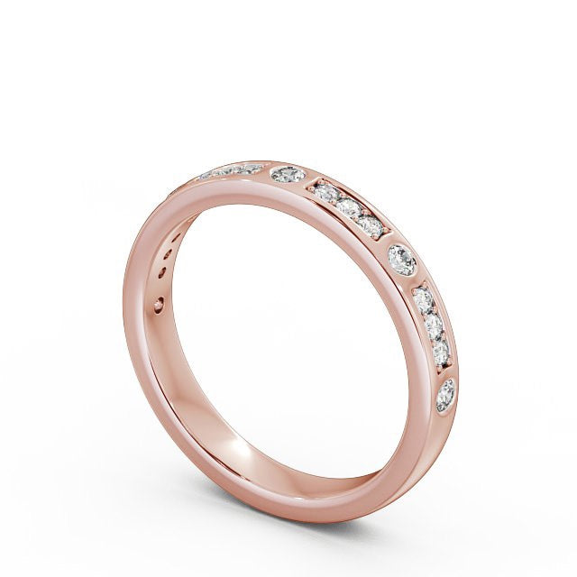 The Grace Band — Round Lab Diamond Vintage Half Eternity Band III